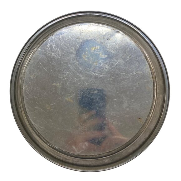 Large Round Vintage Aluminum Baking Pan For Baking Or Serving - Picture 2 of 3